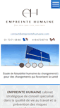 Mobile Screenshot of empreintehumaine.com